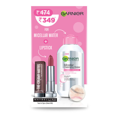 Garnier Micellar Pink Maybelline Creamy Matte Lipstick Touch Of Spice Buy Garnier Micellar Pink Maybelline Creamy Matte Lipstick Touch Of Spice Online At Best Price In India Nykaa Matte ink (maybelline new york).