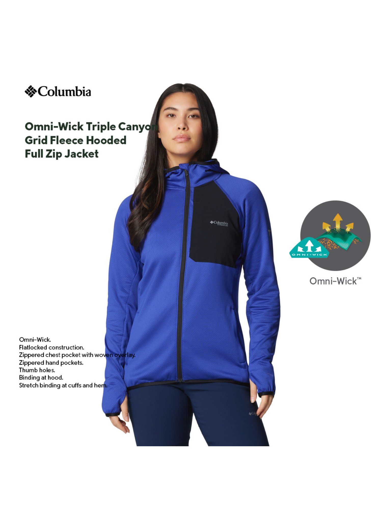CHRONOIZM PAIZLY ZIP JACKET 【XXL】 Buy Columbia Womens Blue Omni-Wick Triple Canyon Grid Fleece