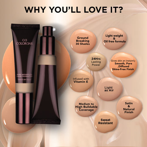 Colorbar 24hrs Weightless Liquid Foundation Buy Colorbar 24hrs Weightless Liquid Foundation Online At Best Price In India Nykaa Free gifts on online shopping. colorbar 24hrs weightless liquid foundation fw 2 4