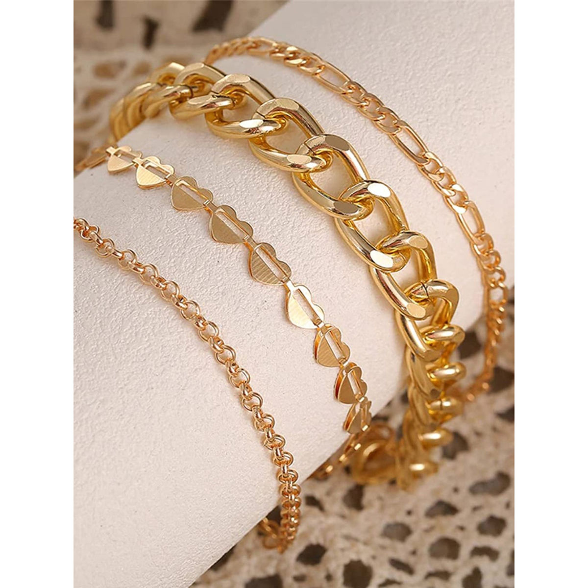 Top more than 77 gold chain charm bracelet super hot