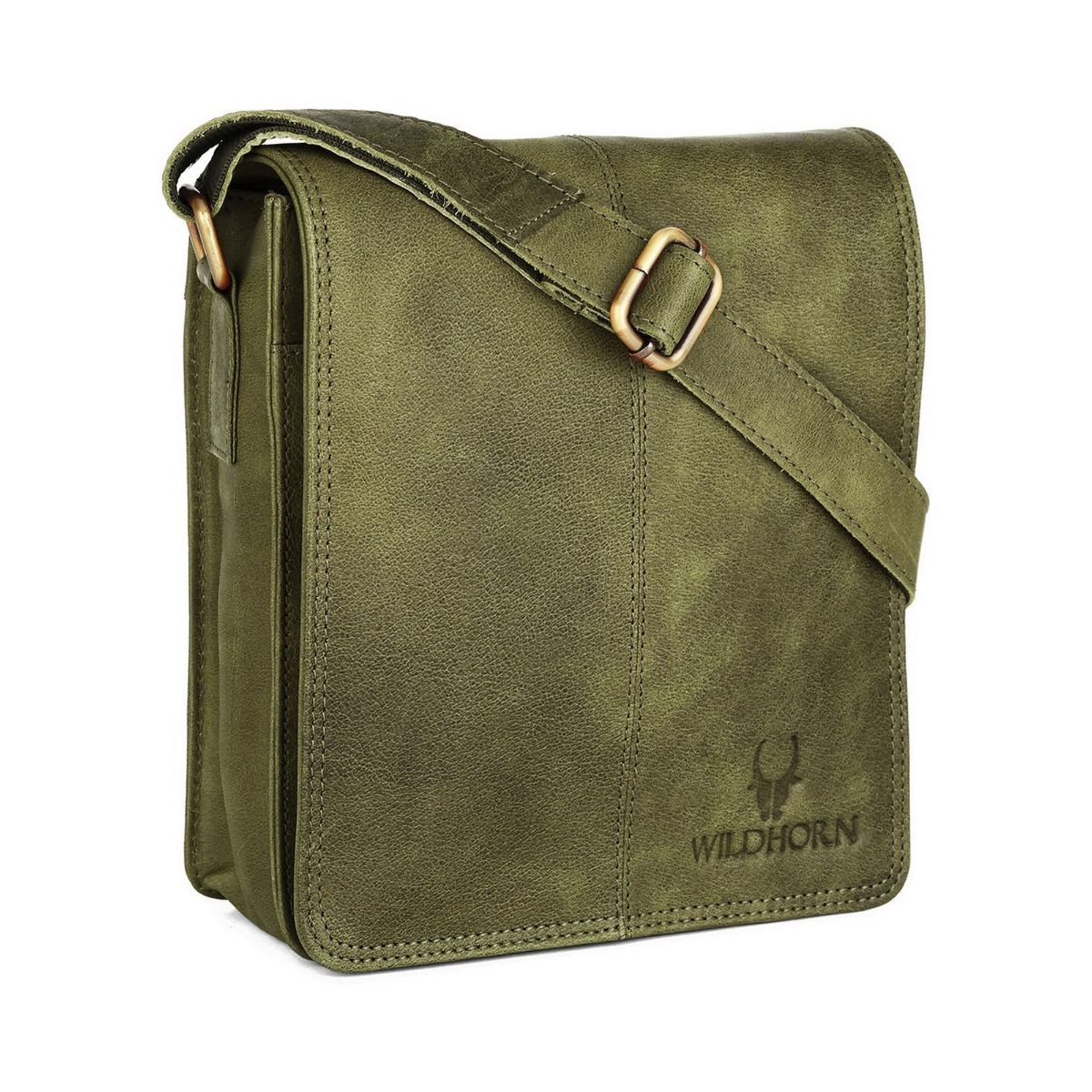 Buy WILDHORN Original Leather 115 inch Messenger Bag for Men I  Multipurpose Bag I Office Bag I Travel Bag with Adjustable Strap WALNUT   Lowest price in India GlowRoad