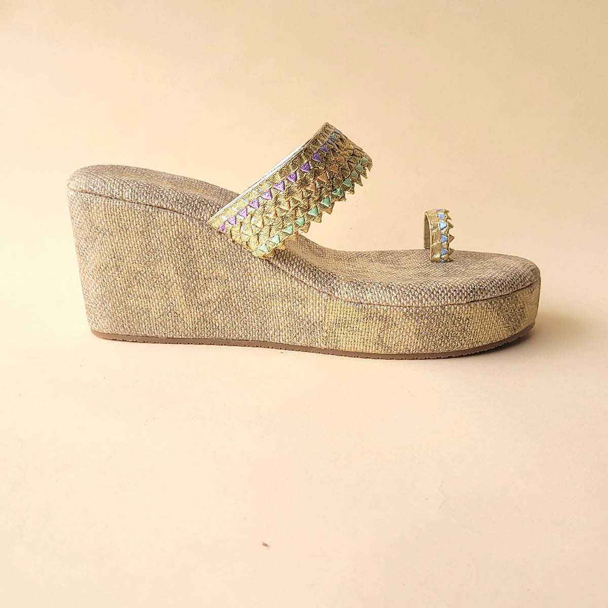 Rhinestone wedge sandals hot sale