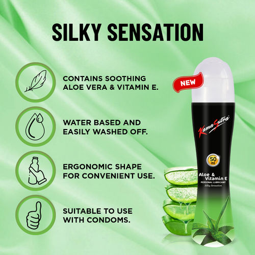 Buy Kamasutra Aloe & Vitamin E Personal Lubricant - 50ml Online