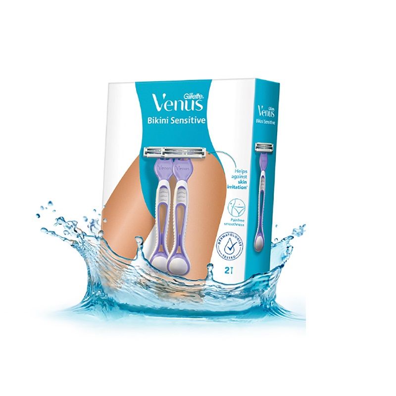 Buy Gillette Venus Bikini Sensitive Hair Removal Razor Pack Of 2 Online