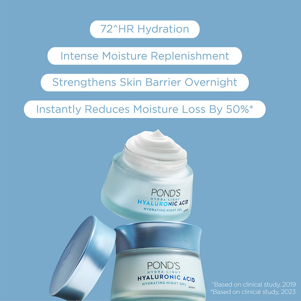 Buy Ponds Hydra Light Hyaluronic Acid Hydrating Night Gel Online
