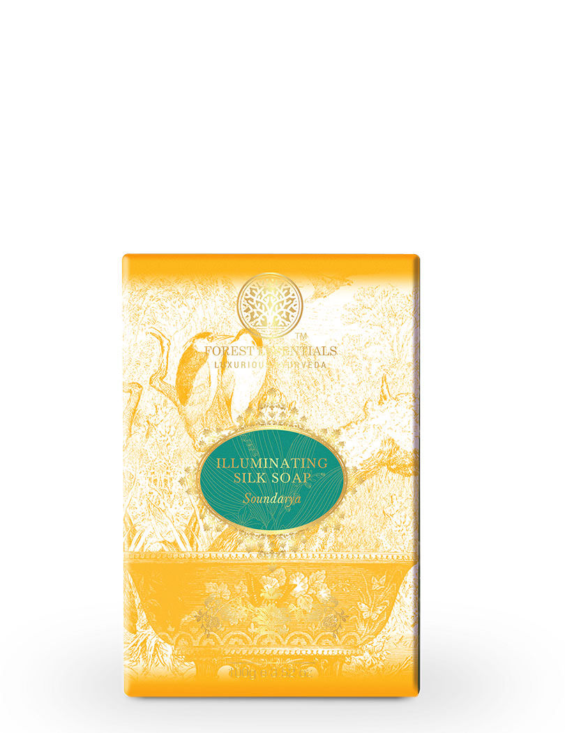 Forest Essentials Illuminating Silk Soap Soundarya With Gold Ayurvedic Handmade Soap