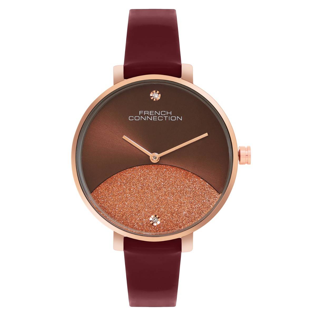 French Connection Women's Brown Dial Analog Watch- FCN089BRL (M)