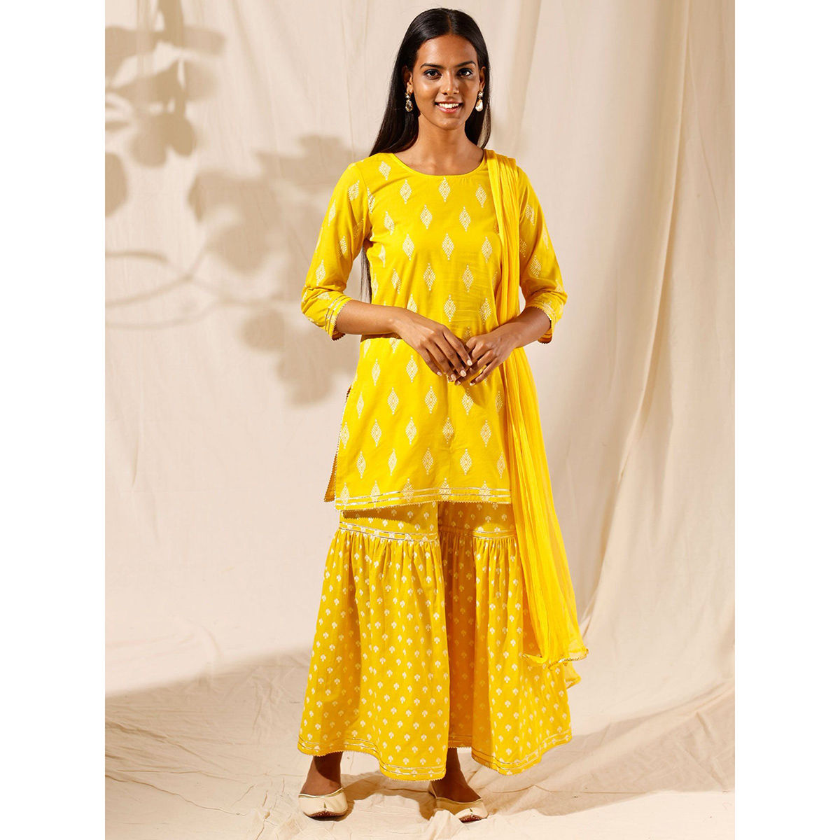 Discover more than 239 yellow gharara suit latest
