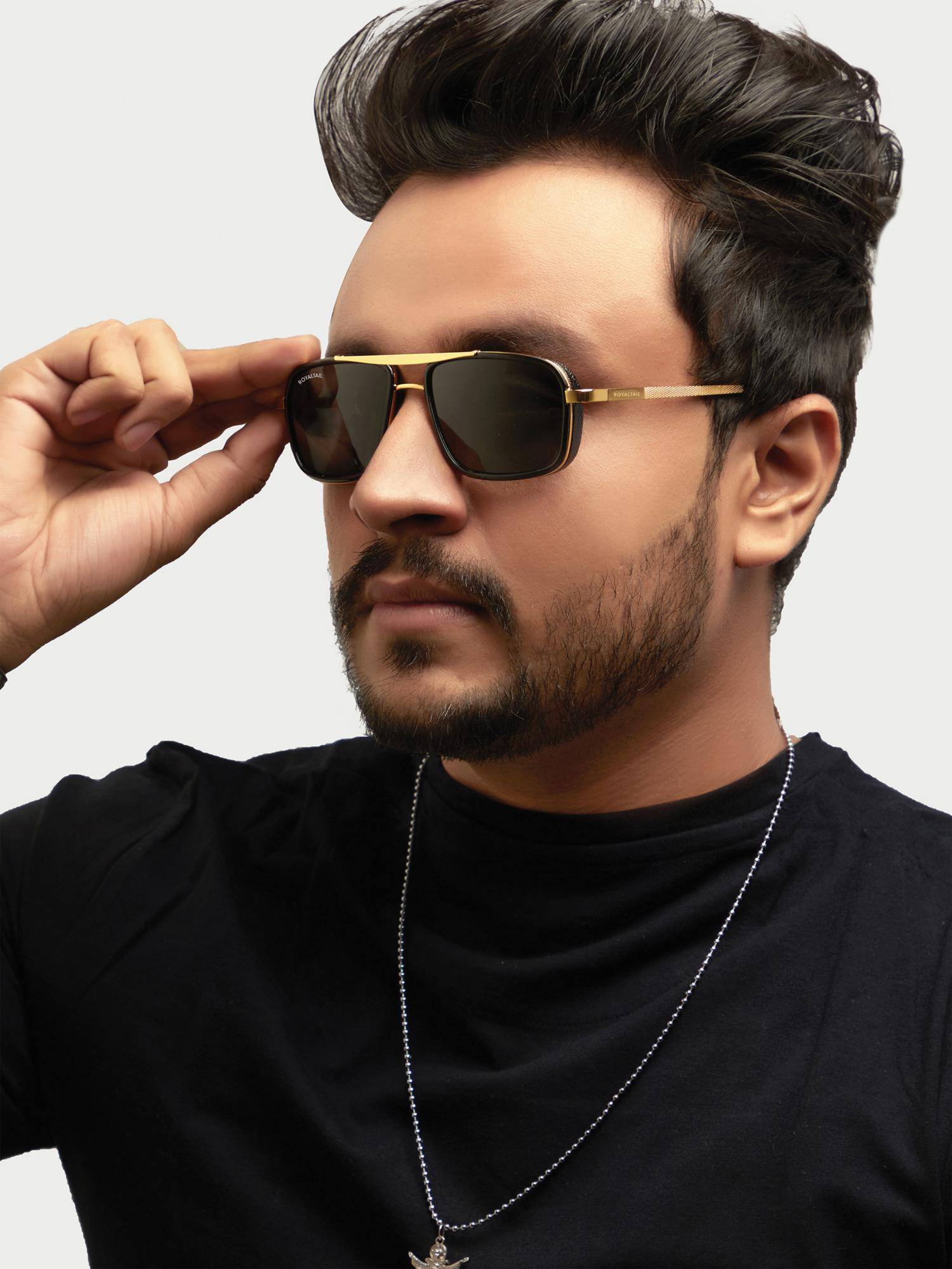 ROYALTAIL Unisex Blow Nirvana Navigator Black Lens Sunglasses (55)