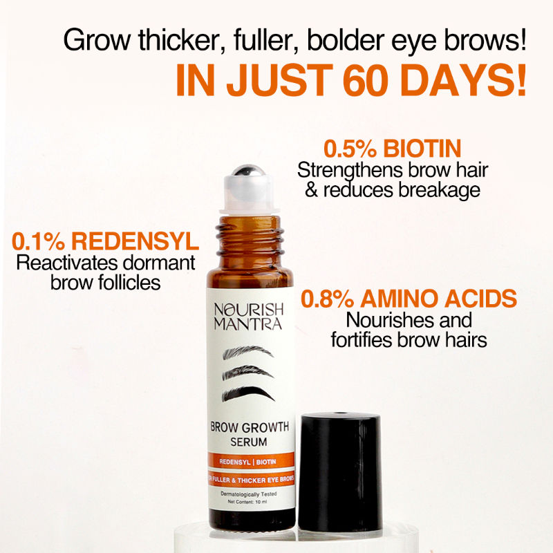 Nourish Mantra’s Brow Growth Serum for Thicker and Fuller Brows