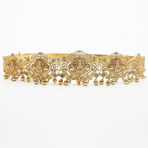 Buy GRIIHAM Gold Plated Reversible Cz Vadanam Vodiannam Waistbelt