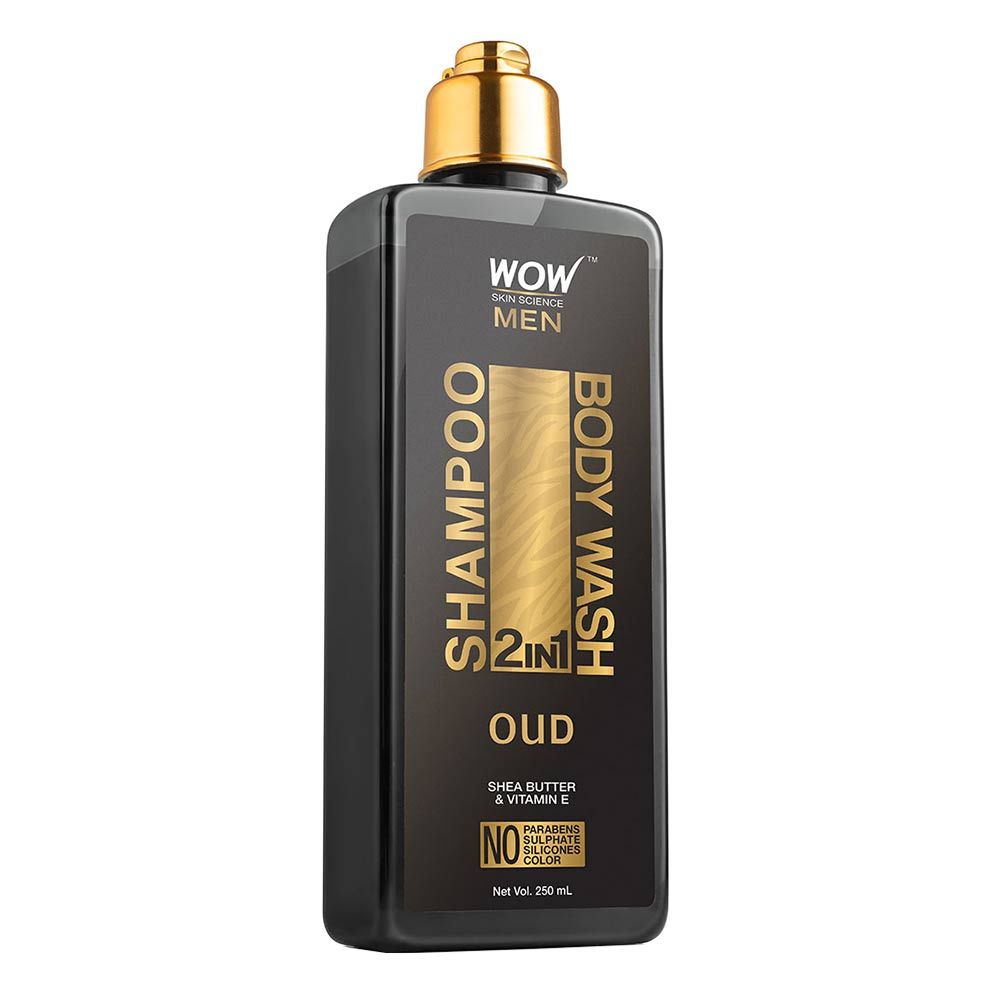 WOW Skin Science Oud 2-in-1 Shampoo + Body Wash For Mens