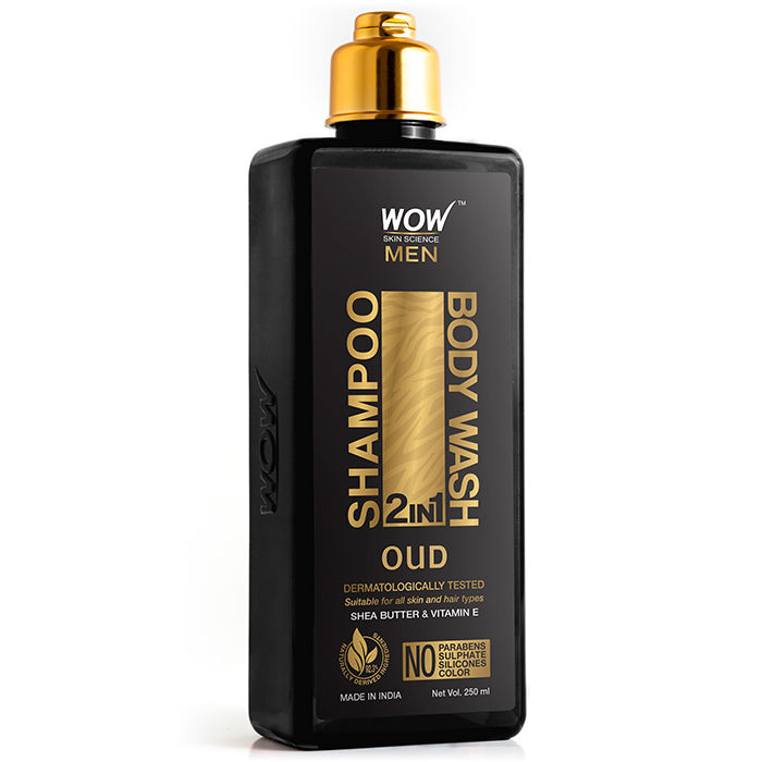 WOW Skin Science Oud 2-in-1 Shampoo + Body Wash For Mens
