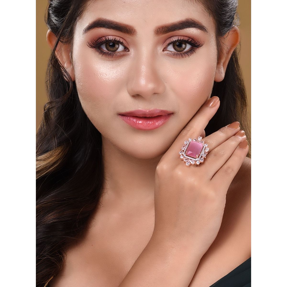Buy online Rose Gold Plated Peacock Designer Finger Ring from fashion  jewellery for Women by Saraf Rs Jewellery for ₹929 at 76% off