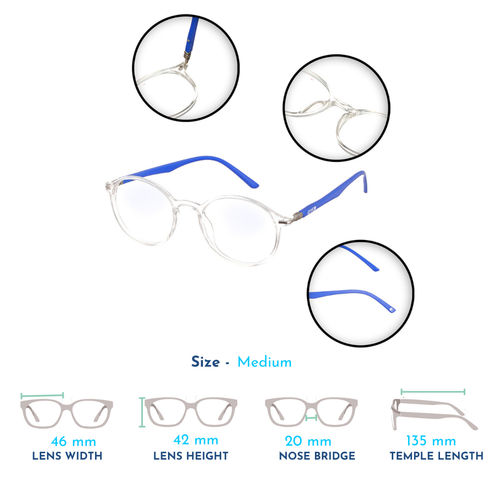 Enrico Bluno Blue Ray Cut Computer Glasses Antiglare UV Light Protection  From Laptop Mobile Screen