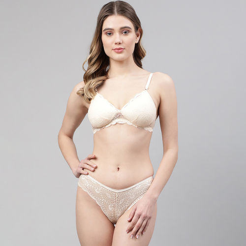 Buy online Lace Detail Bra & Panty Set from lingerie for Women by Decot  Paradise for ₹250 at 75% off