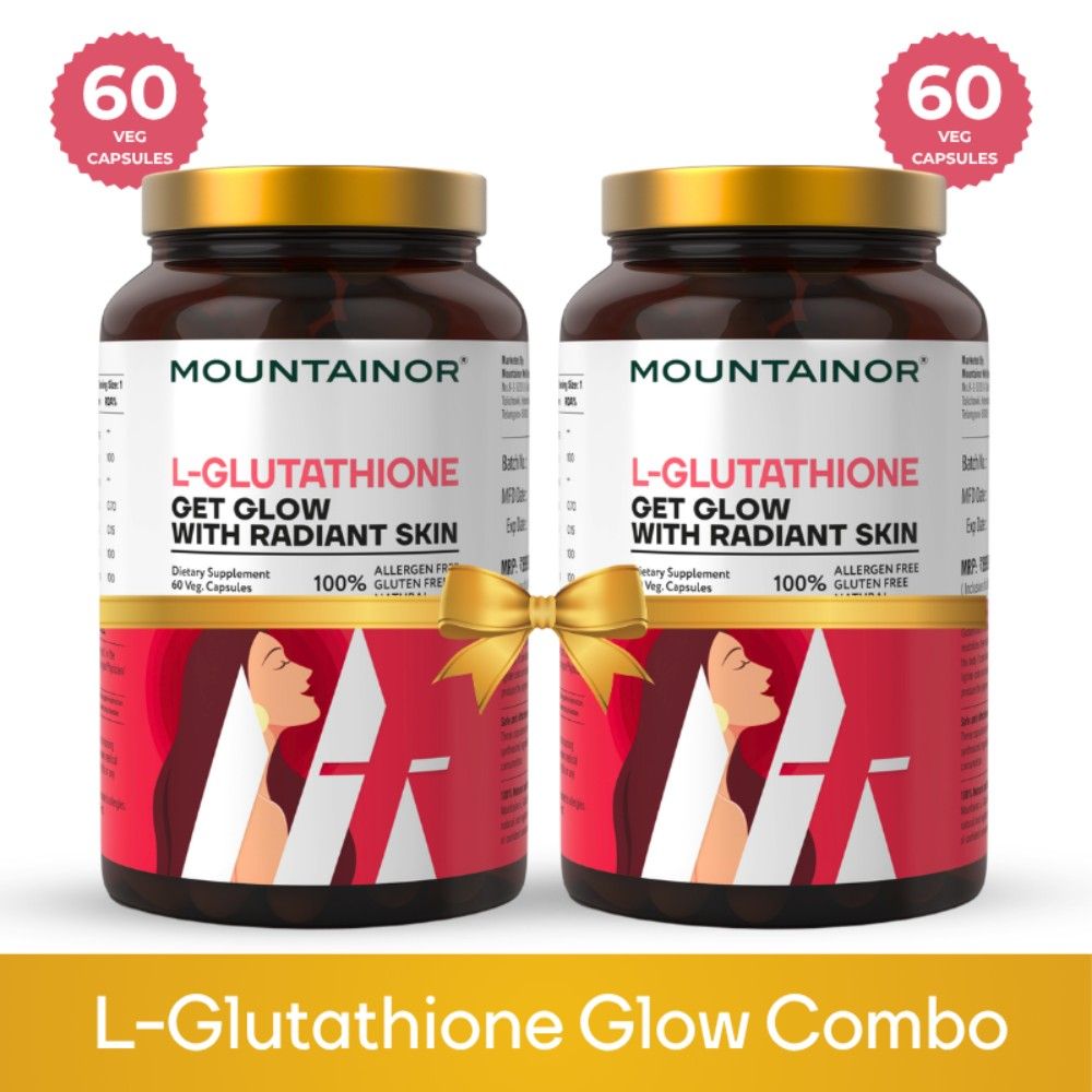 MOUNTAINOR L-Glutathione Capsules For Skin - Pack Of 2