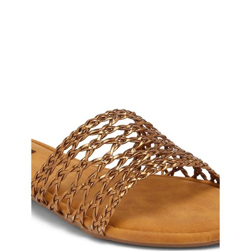 Buy VALIOSAA Copper Color Ethnic Sandals Online