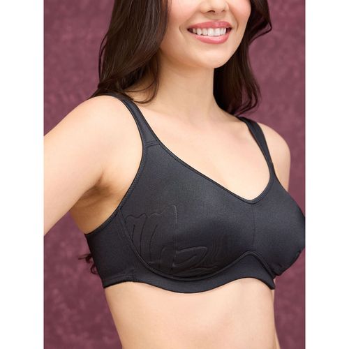Buy NYKD BY NYKAA Non-Wired Regular Non-Padded Women's Sports Bra - NYK059- Anthracite