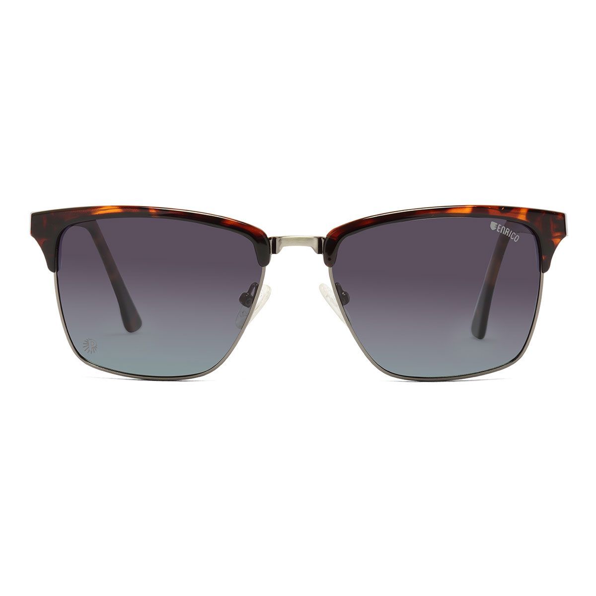 Enrico Grey Polycarbonate Wayfarer Lura Men's Sunglasses