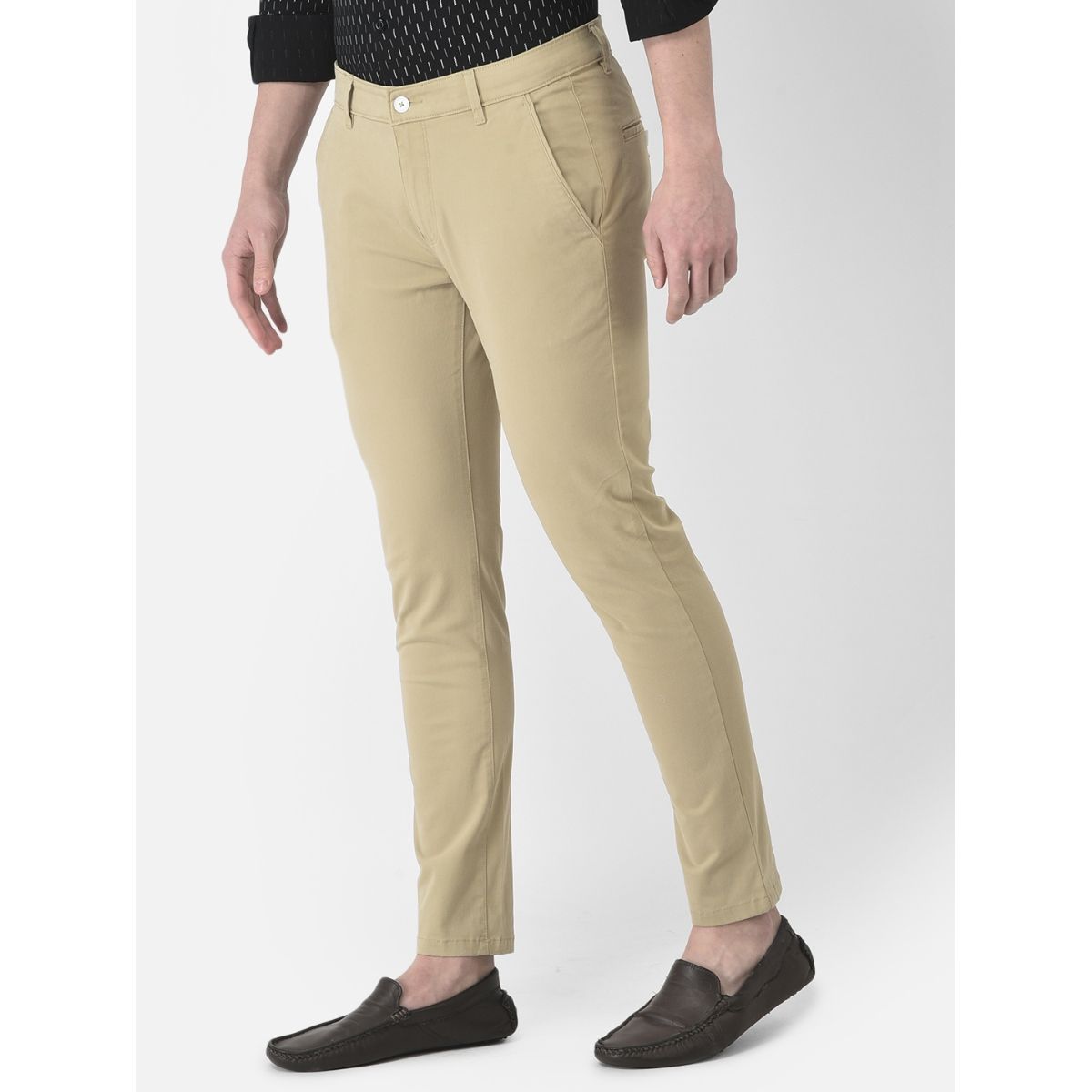 Buy Crimsoune Club Men Navy Blue Urban Slim Slim Fit Solid Regular Trousers  - Trousers for Men 6025274 | Myntra