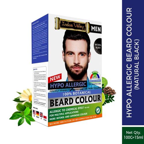 Indus Valley Men Hypo Allergic Beard Colour: Buy Indus Valley Men Hypo  Allergic Beard Colour Online at Best Price in India | Nykaa