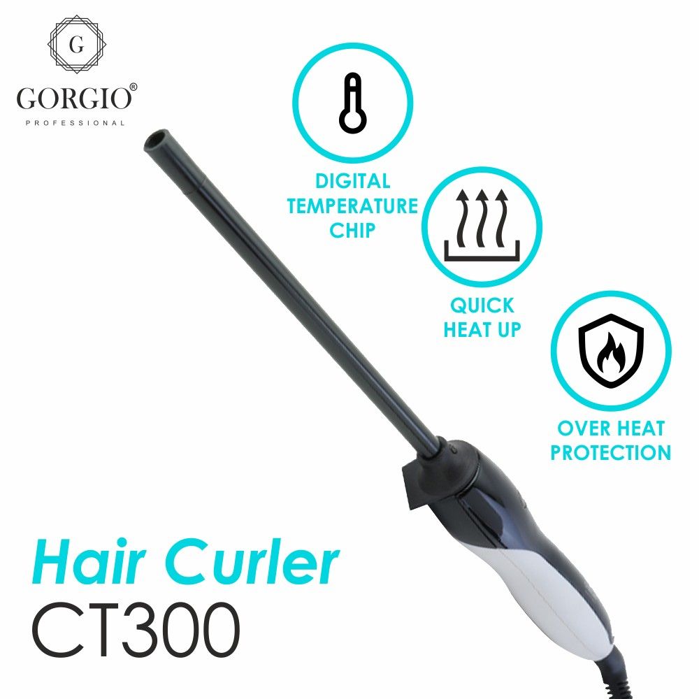 Gorgio Professional Hair Curling Tong (CT300)