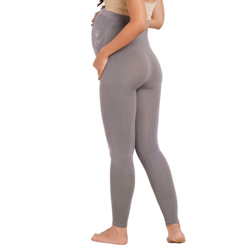 Super soft Bamboo Fibre Antimicrobial Seamless maternity  legging-ISML002-Anthracite