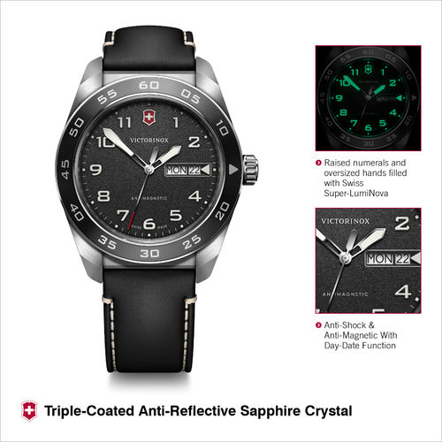 Buy Victorinox Swiss Army Men Watch Black Dial Quartz (V242041) (L
