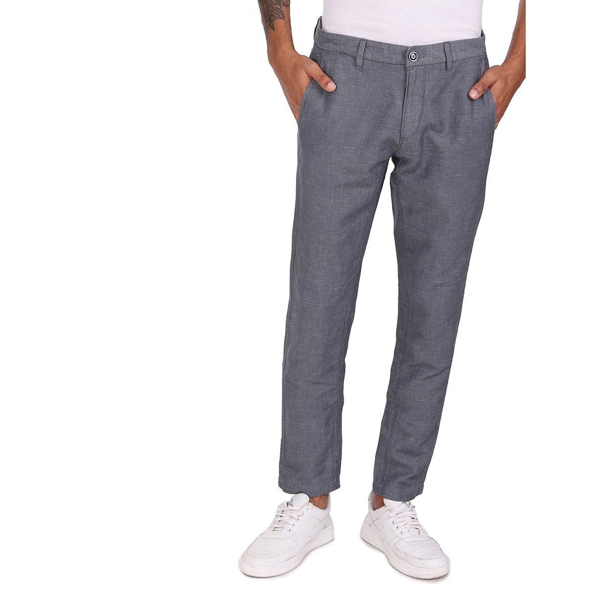US POLO ASSN Casual Trousers  Buy US POLO ASSN Men Olive Mid Rise  Denver Slim Fit Casual Trouser Online  Nykaa Fashion