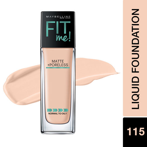 Maybelline New York Fit Me Matte Poreless Liquid Foundation With Pump Buy Maybelline New York Fit Me Matte Poreless Liquid Foundation With Pump Online At Best Price In India Nykaa