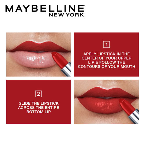 Maybelline New York Color Sensational Creamy Matte Lipstick 633 Firecracker Red Buy Maybelline New York Color Sensational Creamy Matte Lipstick 633 Firecracker Red Online At Best Price In India Nykaa maybelline new york color sensational creamy matte lipstick 633 firecracker red