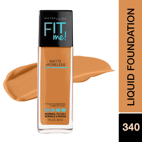 Maybelline New York Fit Me Matte Poreless Liquid Foundation With Pump Buy Maybelline New York Fit Me Matte Poreless Liquid Foundation With Pump Online At Best Price In India Nykaa