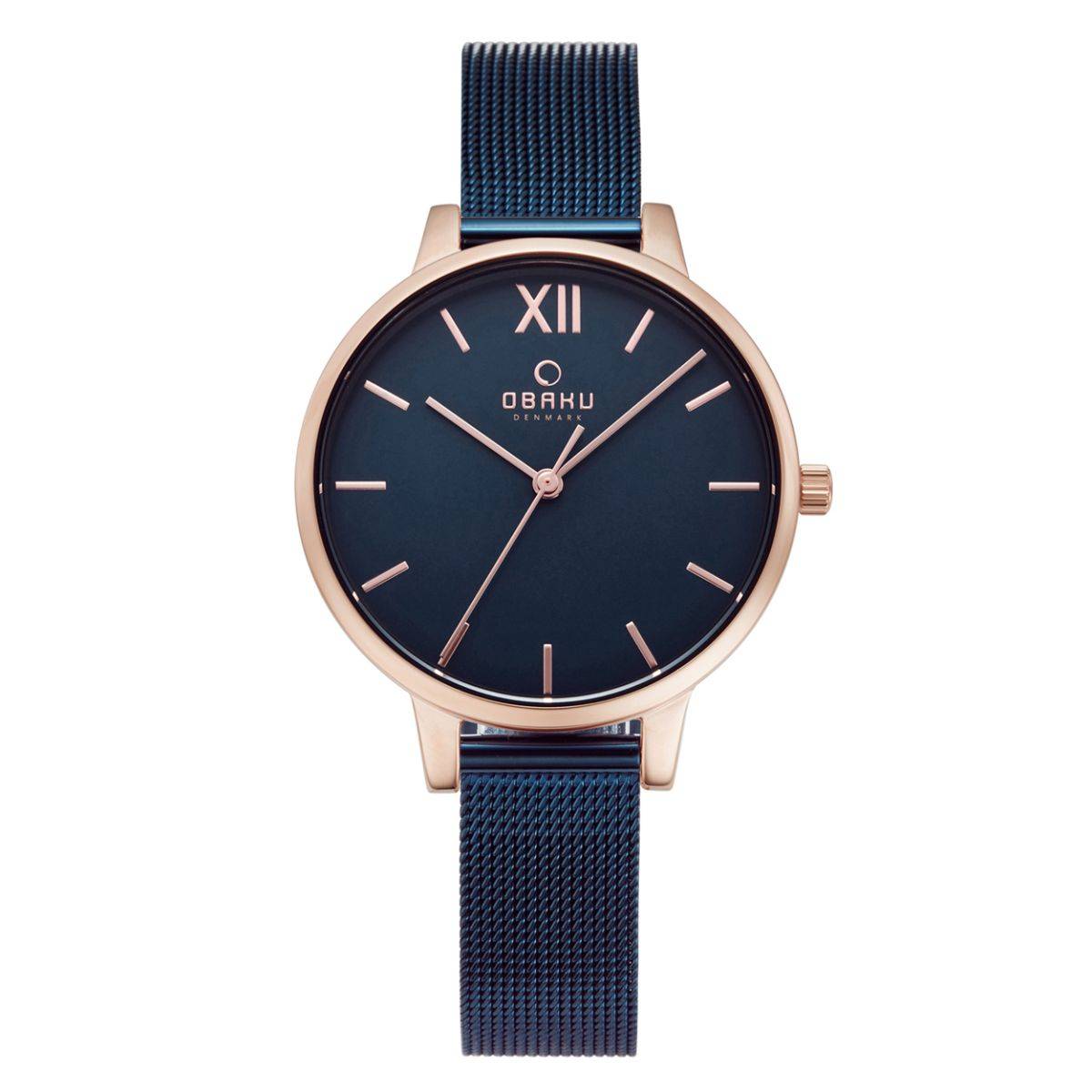 Obaku LIV OCEAN V209LXVLML Blue Dial Quartz Watch For Women