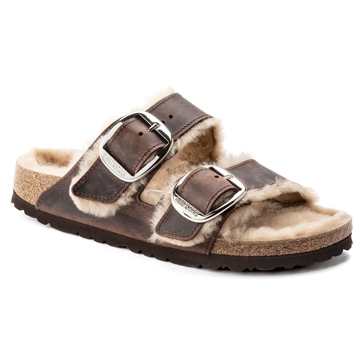 BIRKENSTOCK Women's Arizona Big Buckle Shearling Narrow Beige