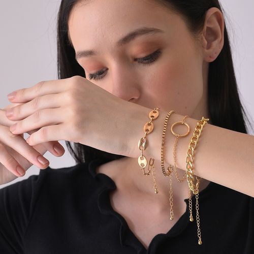 SOHI Gold Plated Designer Bracelet