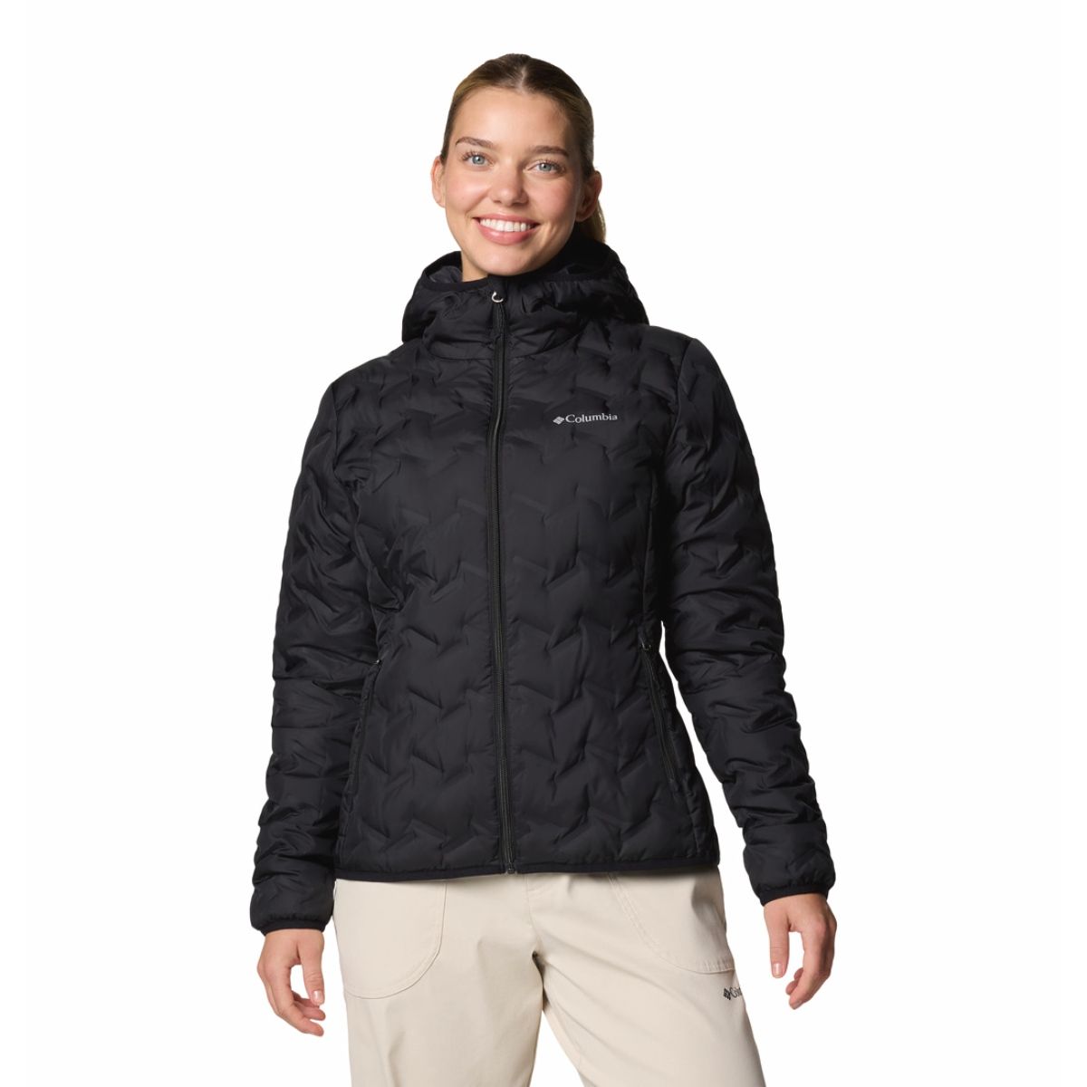 Buy Columbia Womens Black Omni Heat Reflective Delta Ridge II Down Jacket Online