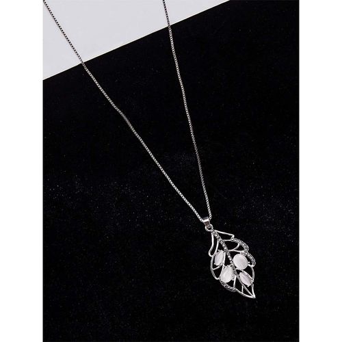 Zerokaata Silver Leaf Western Necklace At Best In India Nykaa - Silver Leaf Pendant India Zerokaata Silver Leaf Western Necklace At Best In India Nykaa - Silver Leaf Pendant India