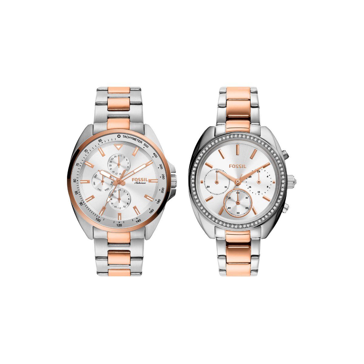 Buy Fossil Autocross Two Tone Watch Set BQ2642SET Online