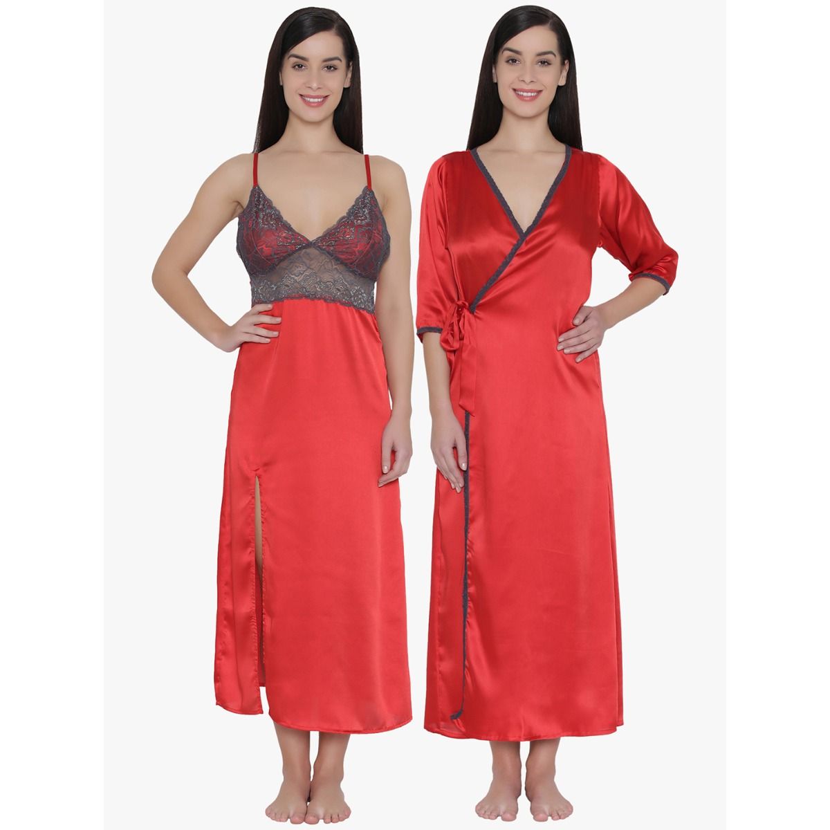 Buy online Pink Solid Gown With Robe Set from lingerie for Women by Be You  for 279 at 79 off  2023 Limeroadcom