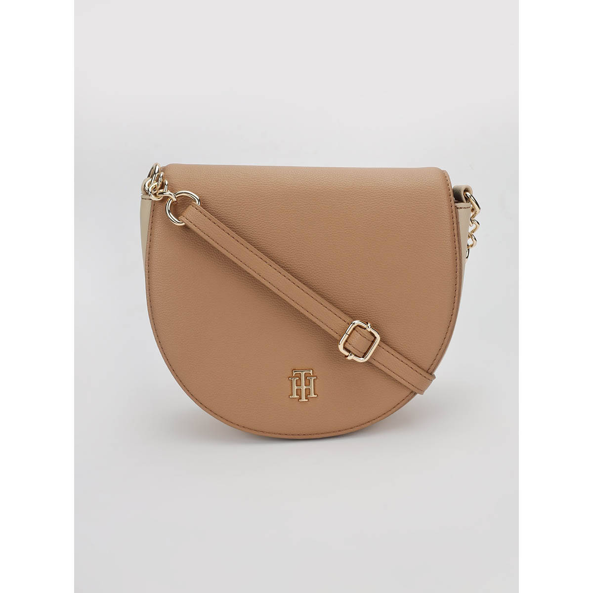 Tommy Hilfiger Colorblock Beige Pu Sling Bag
