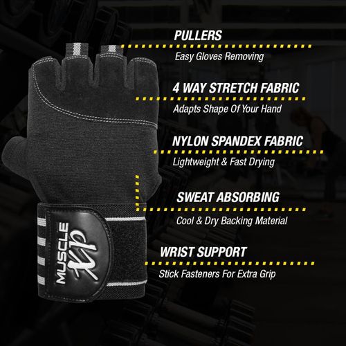 Buy Boldfit Gym Gloves for Men with Wrist Support Accessories Gym