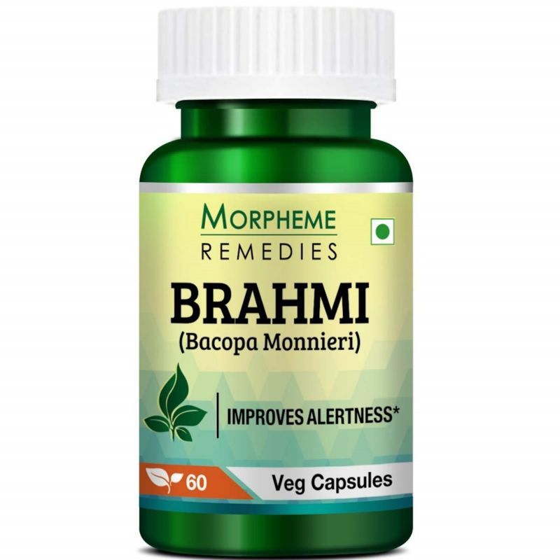 Morpheme Remedies Bacopa (Brahmi) Capsules for Mental Alertness - 500mg Extract