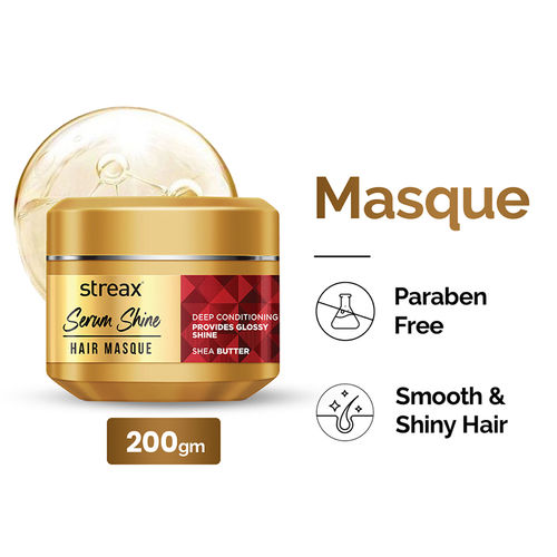 Streax Serum Shine Paraben Free Mask For Dull, Dry & Frizzy Hair