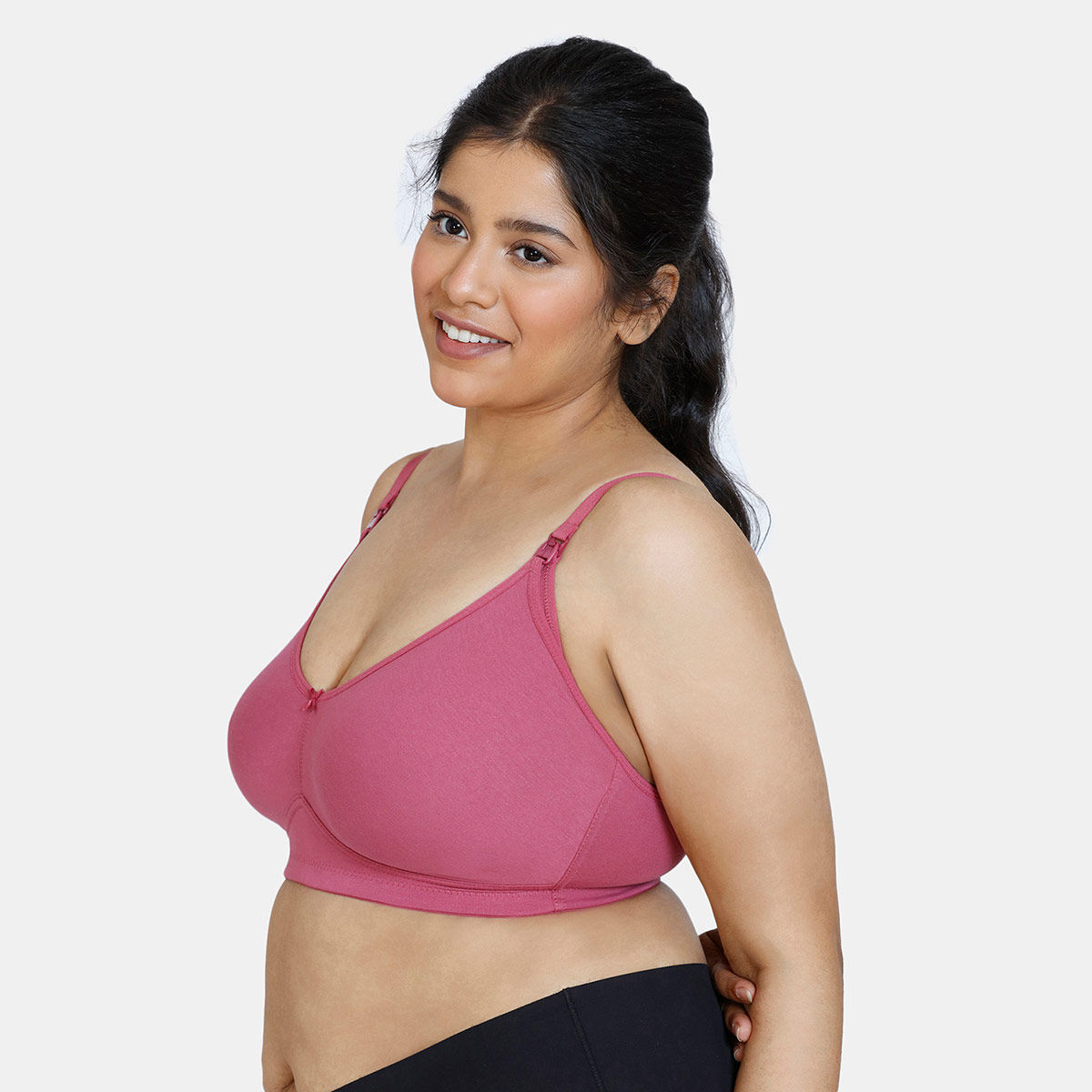 Zivame Maternity Double Layered Non Wired 34th Coverage Maternity