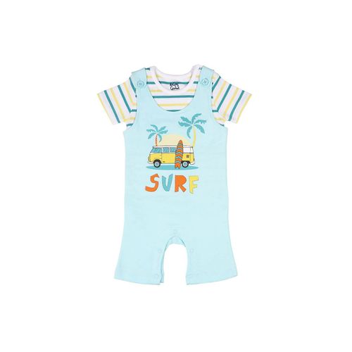 Kicks And Crawl Summer Essentials Beach Baby Dungaree Set Of 2 Blue Buy Kicks And Crawl Summer Essentials Beach Baby Dungaree Set Of 2 Blue Online At Best Price In India Nykaa