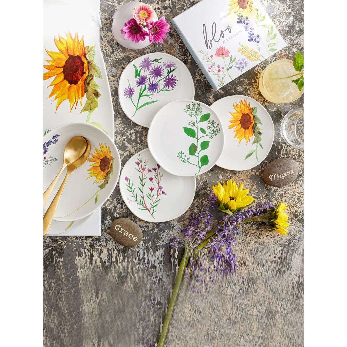 Buy Rosanna Bloom Appetizer Plates For thinKitchen Online