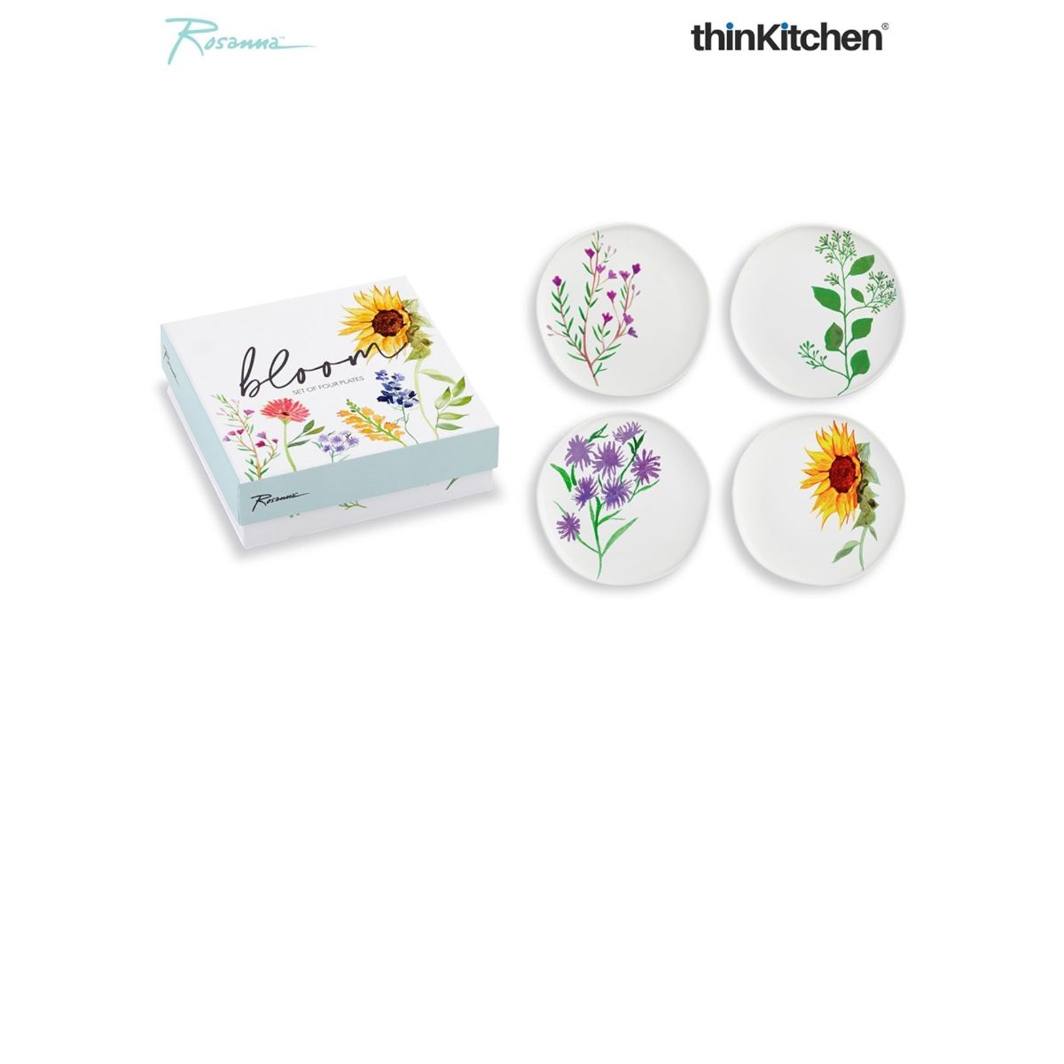 Buy Rosanna Bloom Appetizer Plates For thinKitchen Online