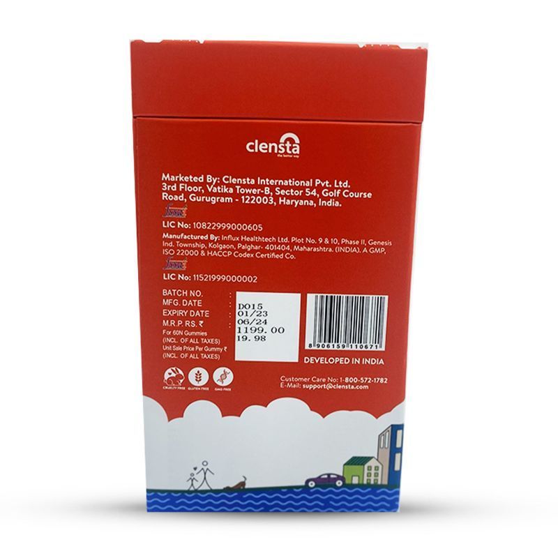 Clensta Anti Ageing Gummies With Astaxanthin, Resveratrol, Quercetin