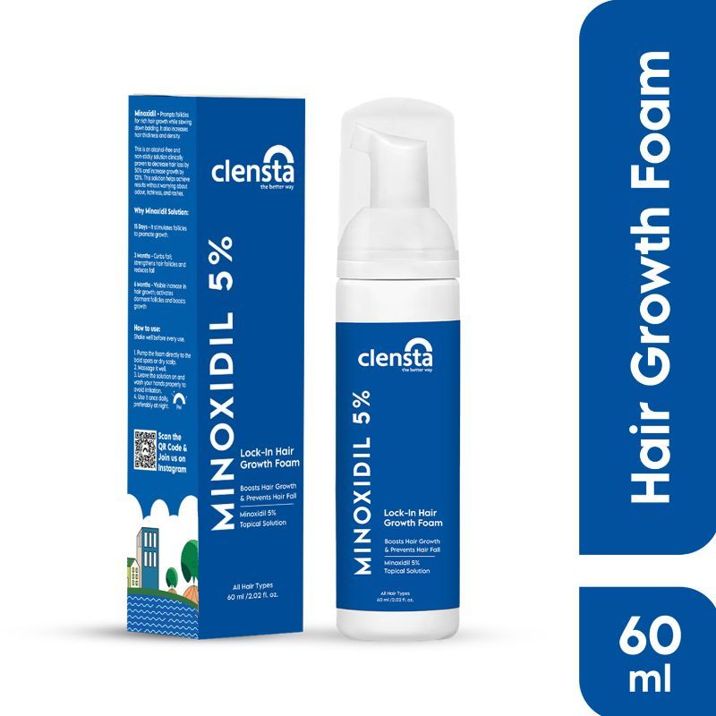 Buy Clensta Lock In Hair Growth Foam Shampoo With 5 Minoxidil For Hair